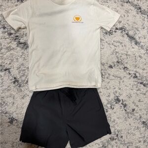 Abercrombie Kids Cream and Dark Gray Matching Set